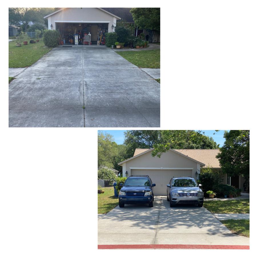 Clean Surface Solutions offers superior pressure cleaning services for driveways and sidewalks in Clermont, FL
