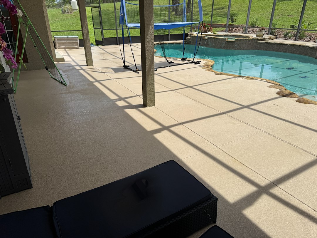 Pool Deck Cleaning in Montverde, FL – Dirt, Pollen, and Years of Buildup Removed