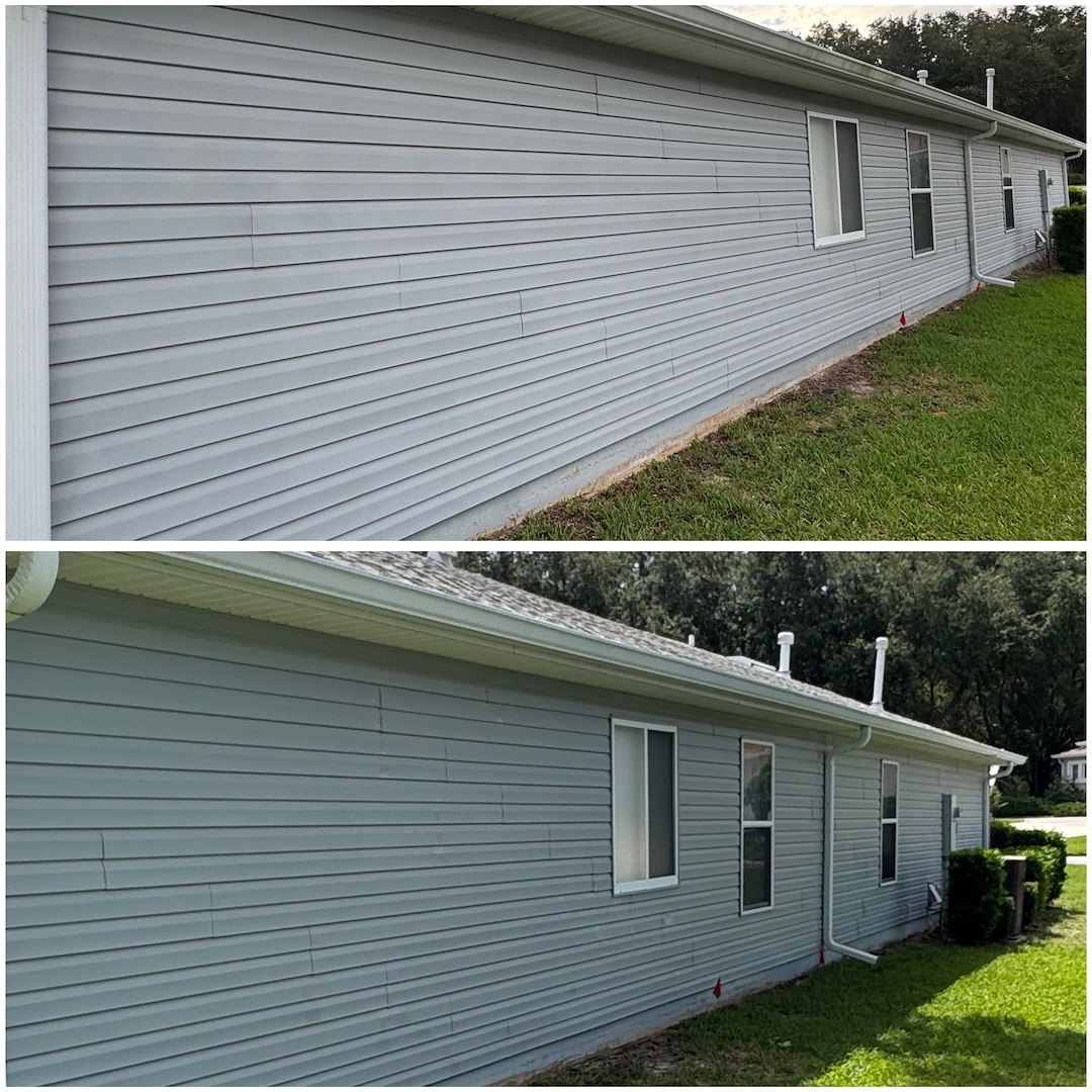 Roof Washing, House Washing & Vinyl Siding Oxidation Removal in Leesburg, FL