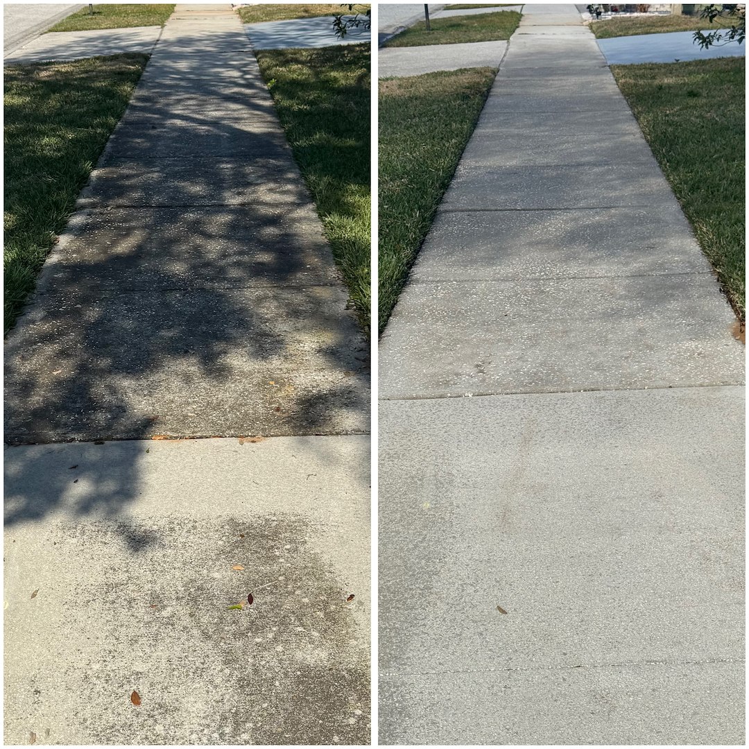 Save Your Weekend with Clean Surface Solutions in Clermont: Take advantage of our Driveway, Sidewalks and Walkway cleaning service!