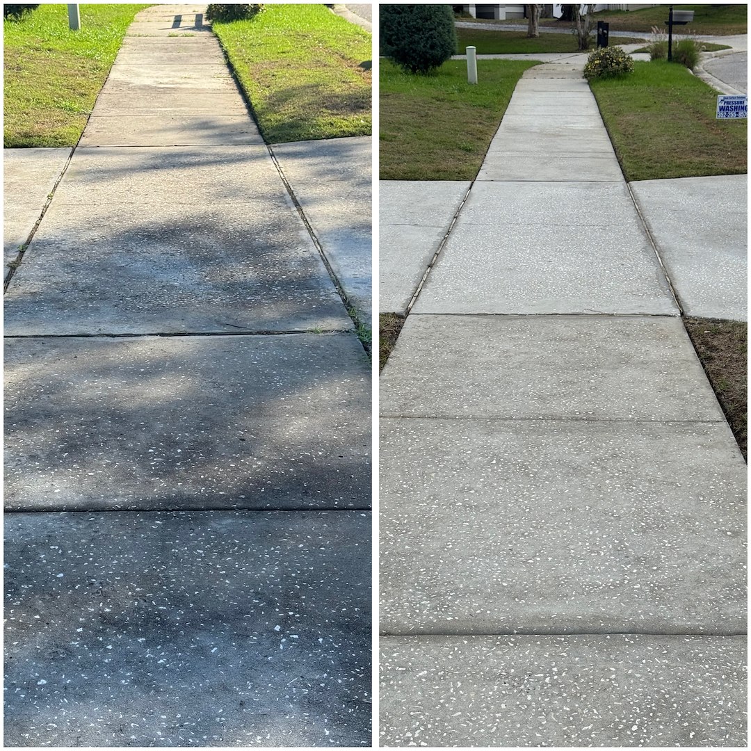 Stay Off the HOA Naughty List with Clean Surface Solutions: Clermont Driveway, Sidewalks and Walkways Cleaning!