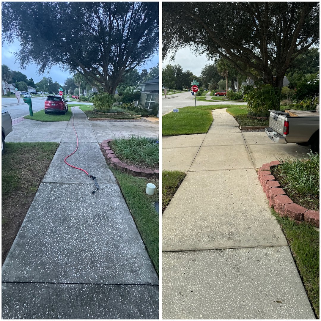 Transform Your Property with Clean Surface Solutions Expert Driveway Cleaning and Sidewalk Cleaning Services in Clermont, FL
