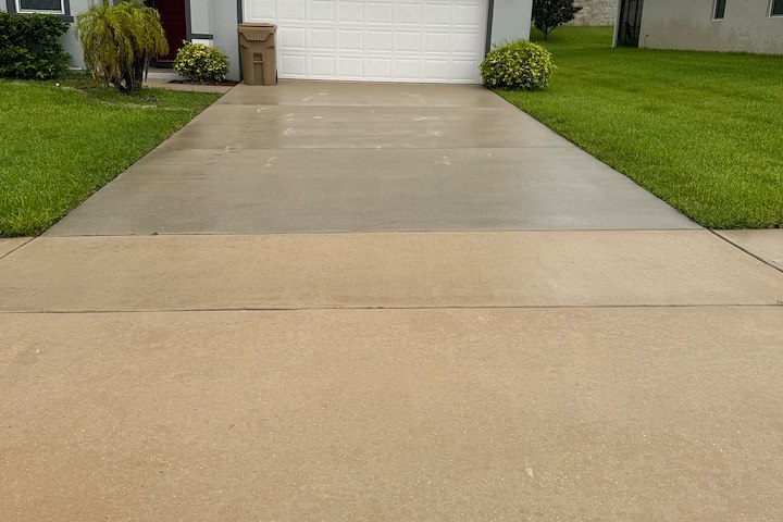 Freshly Cleaned Driveway