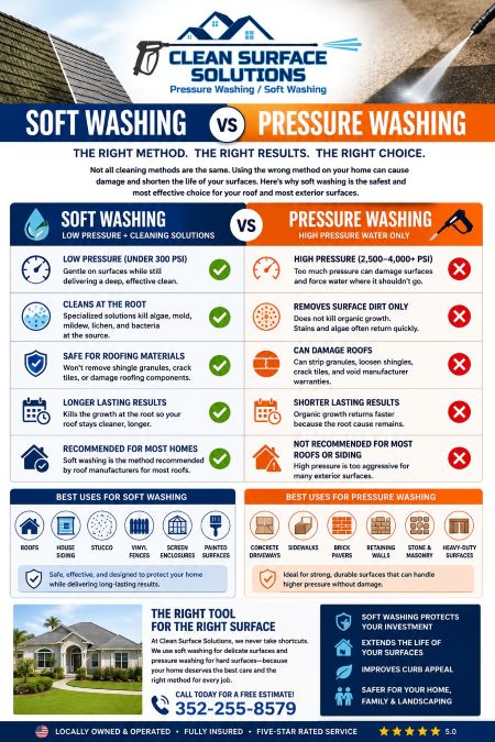 Soft washing